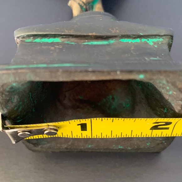 Krishna Standing Lotus Playing Flute Brass Statue - Picture 6 of 10